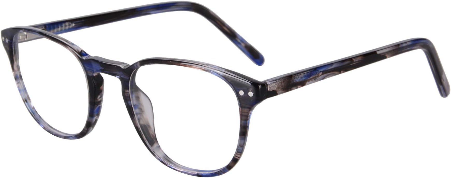 KUDEE Women's Acetate Frame Blue Ray Resistant Progressive Multifocus Reading Glasses-MAT081