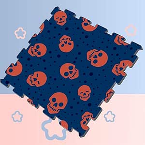 Cráneo Peligroso Miedo Varios Miedo Espuma Rompecabezas Juego