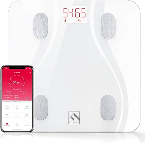 Smart Body Fat Scales, High Precision Bluetooth Scale with Upgraded APP