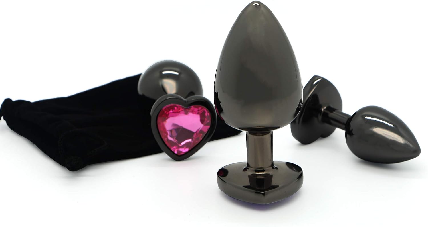 Belmalia 3X Butt Plug Set Metal, Multi Coloured, 3 Count (Pack of 1) - Image 4