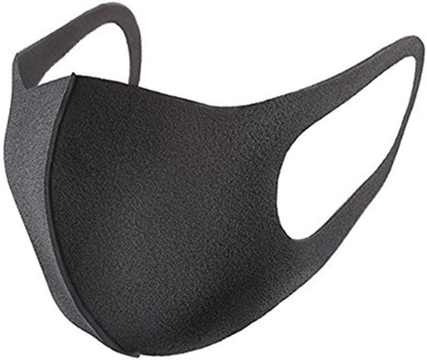 fafalloagrron 1/3/5Pcs Sponge Face Mouth Protection Mask, Breathable Reusable Respirator Anti-Dust Fog Haze Face Cover, Unisex