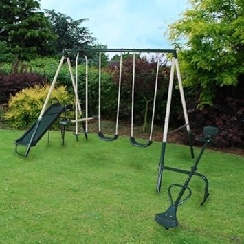 swing slide and seesaw set