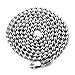 VENICEBEE Best Sterling Silver Solid 925 Ball Chain Dog-Tag ID Military Necklace 28