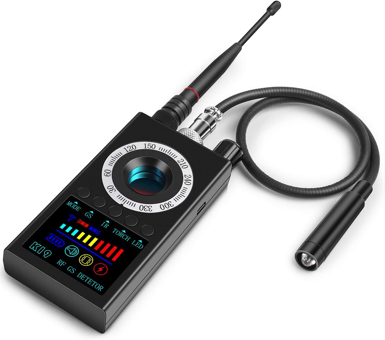 RF Sign Detector Hidden Digicam Detector GPS Detector Bug Sweeper Digicam Finder for GPS Monitoring Digital Listening System Hidden Cameras Shield Privateness Counter Surveillance Tools