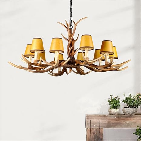 Amazon Co Jp オーシャン レトロな創造的人格樹脂アントラーズ布シャンデリアベッドルームレストランバーオフィス通路廊下灯生活 れとろなそうぞうじんかくじゅしあんとら ずぬのしゃんでりあべっどる むれすとらんば おふぃすつうろろうかとうせいかつ