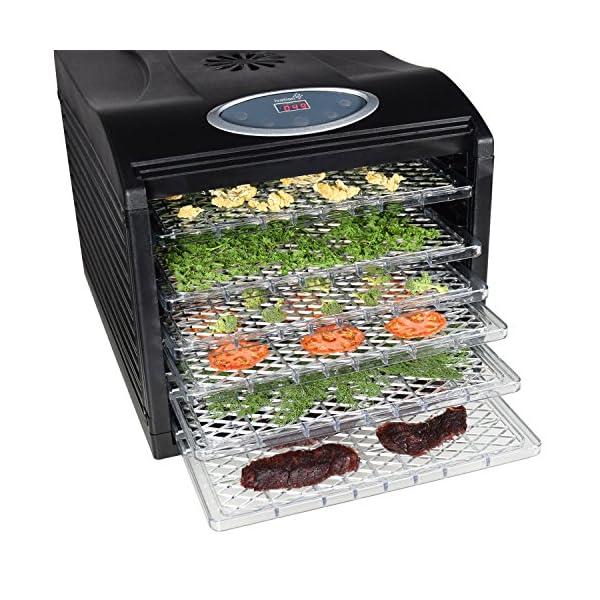 Electric-Beef-Jerky-Countertop-Food-Dehydrator-for-a-Healthy-Diet-Extend-Shelf-Life-with-6-Drying-Racks-Digital-Temperature-Controls-and-Timer-with-Automatic-Shutoff-Even-Dry-From-95F-to-158F