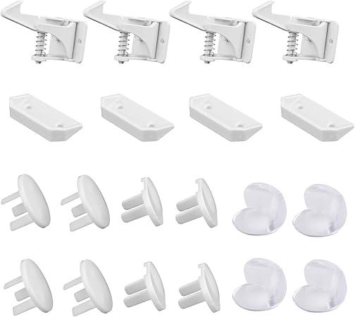 Amatt - Cerradura de seguridad para gabinetes de niños, cierres de