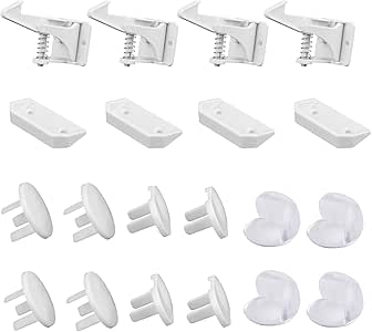 Amatt - Cerradura de seguridad para gabinetes de niños, cierres de