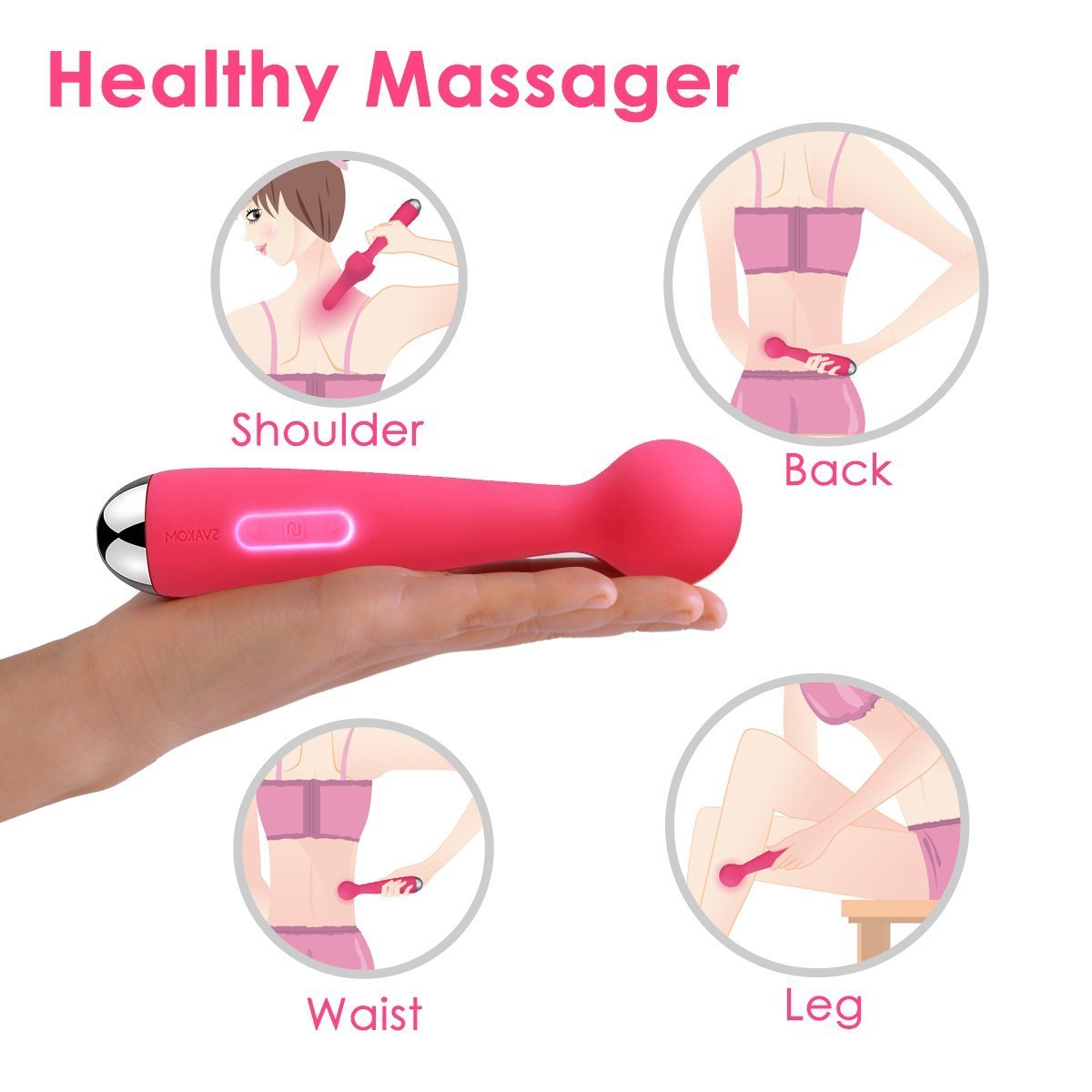 SVAKOM Mini Emma wiederaufladbar Silikon Vibrator Sexspielzeug mit 6 Vibrationsmodi für Frauen und Paare