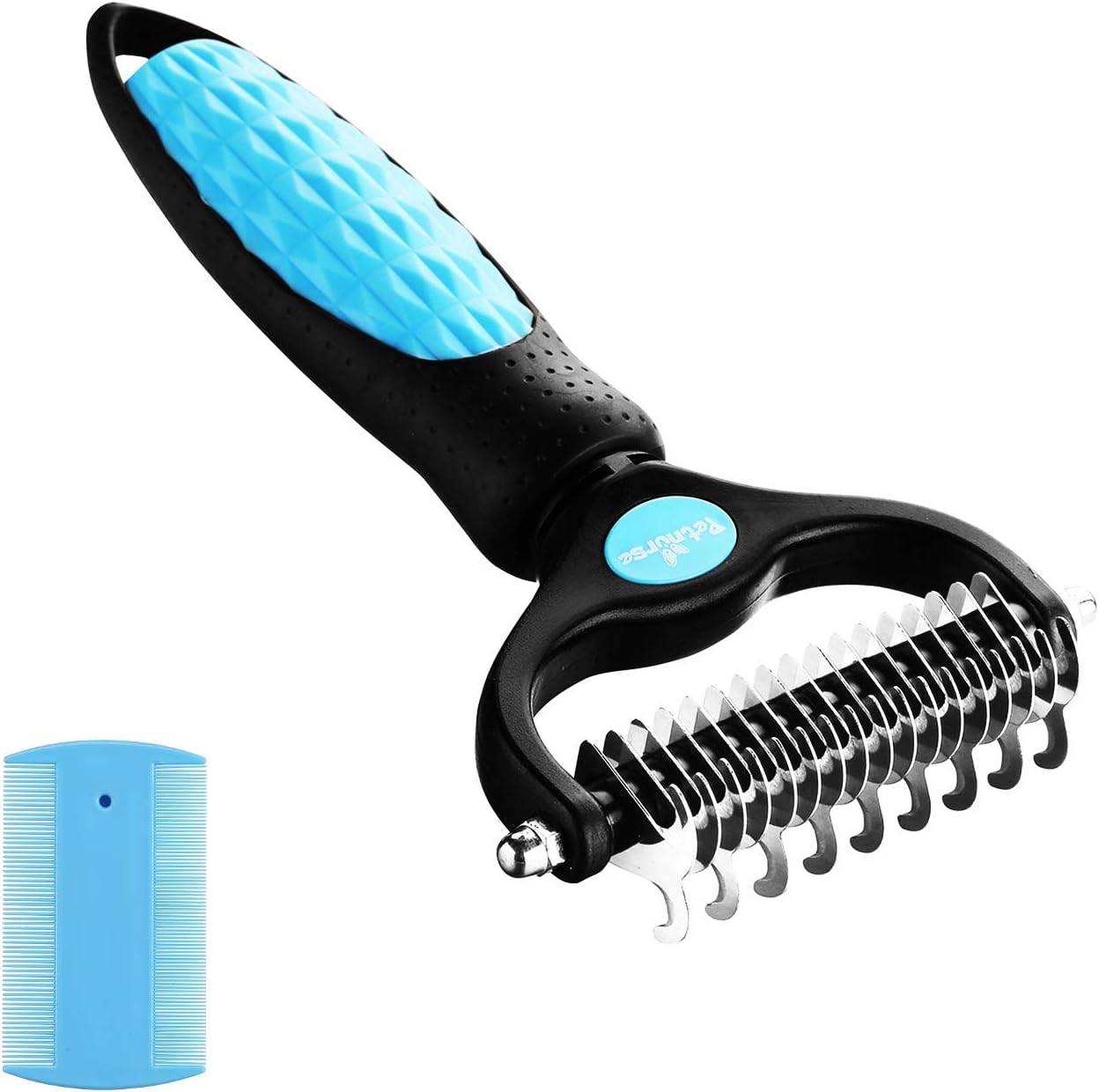 grooming comb with blade