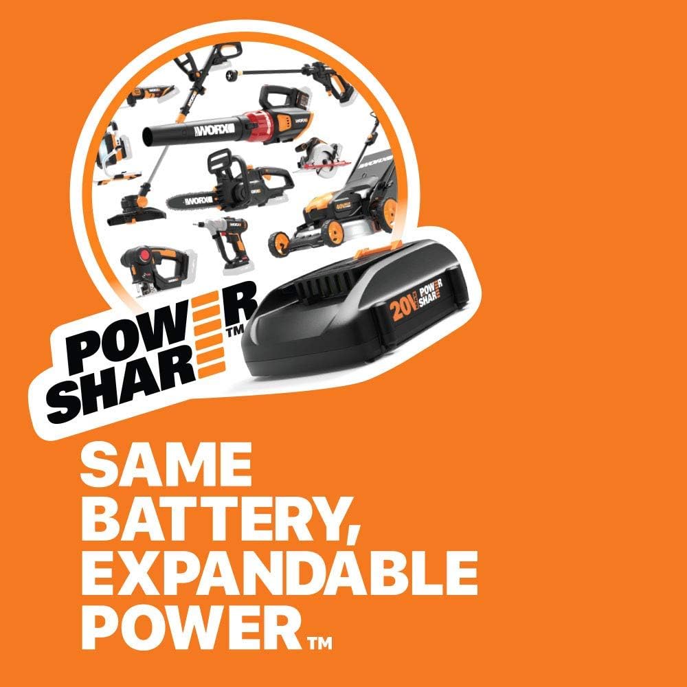 WORX WG625.4 20V Cordless Hydroshot Portable Power Cleaner with Accessories Kit Battery and Charger Included: Industrial & Scientific