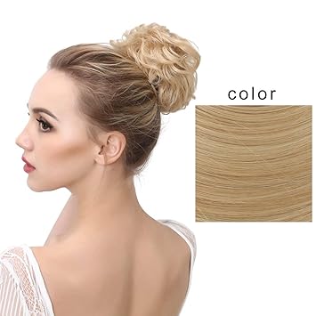 Buy 27 613 Sarla Synthetic Drawstring Bun Curly Hairpieces Wavy