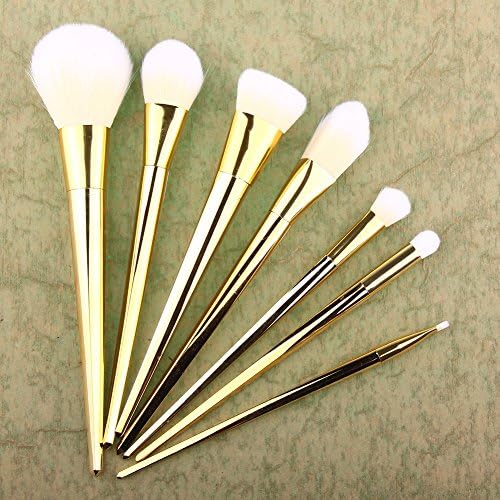 profession brush Gold Pink Sliver 7 Pcs Makeup Brushes Set Synthetic Hair Make Up Brushes Tools Cosmetic Foundation Brush Kits