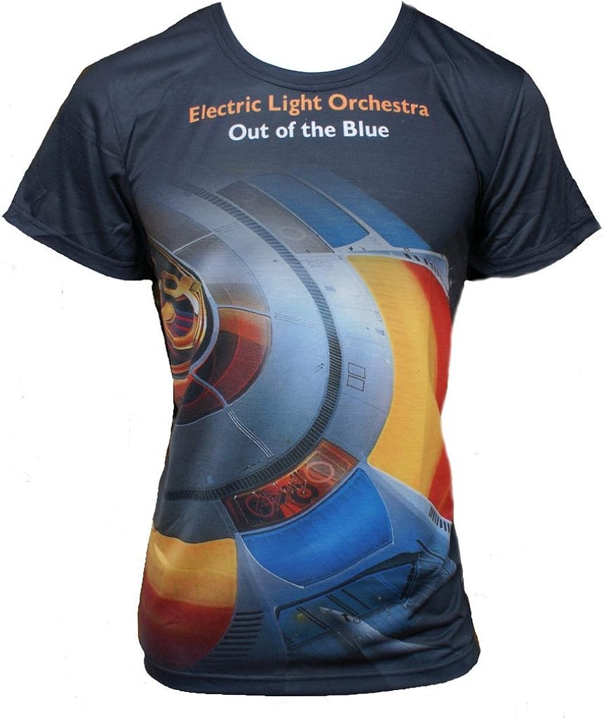 BORN2ROCK Mens - Out of The Blue - Electric Light Orchestra T Shirt: Amazon.ca: Clothing 