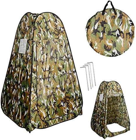 Portable Pop UP Fishing &amp; Bathing Toilet Changing Tent Camping Room Camouflage