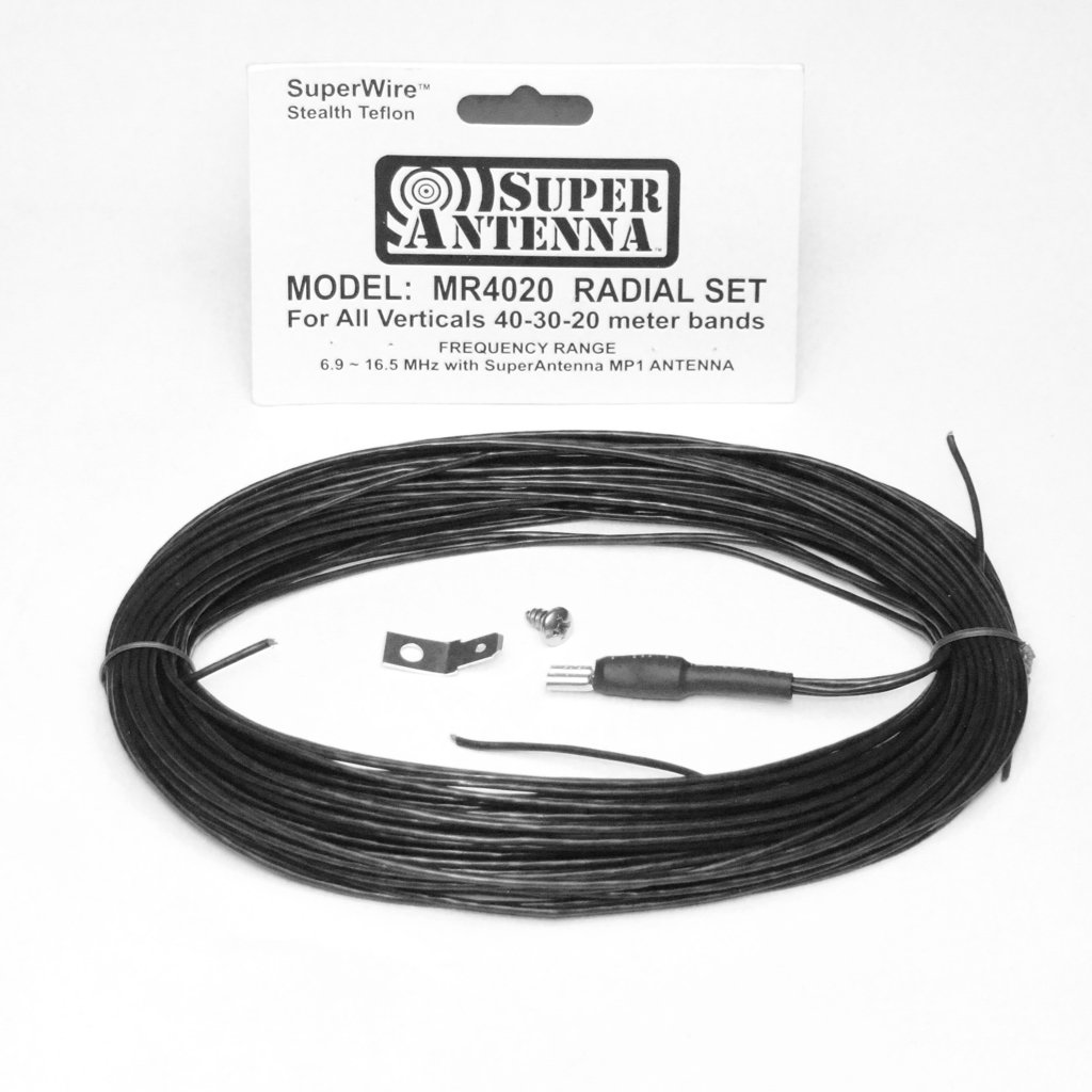 Super Antenna MR4020 SuperWire Radial Set for HF Vertical Antennas 40m