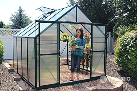 Grandio Ascent 8x8 Greenhouse Kit 6mm Twin Wall Polycarbonate