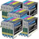 5 Pack of 4 New Remanufactured Epson 126 (High Capacity) Ink Cartridges Epson 126 T126120 T126220 T126320 T126420 for Epson 126 Black Cyan Magenta Yellow Set, Office Central