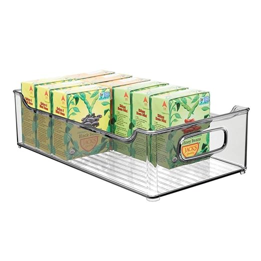 mDesign Fiambreras para la cocina - Cajas de plástico apilables ...