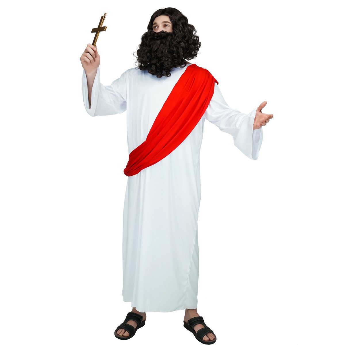 SEAHARE Men's Adult Jesus Religious Costume for Christmas Holy