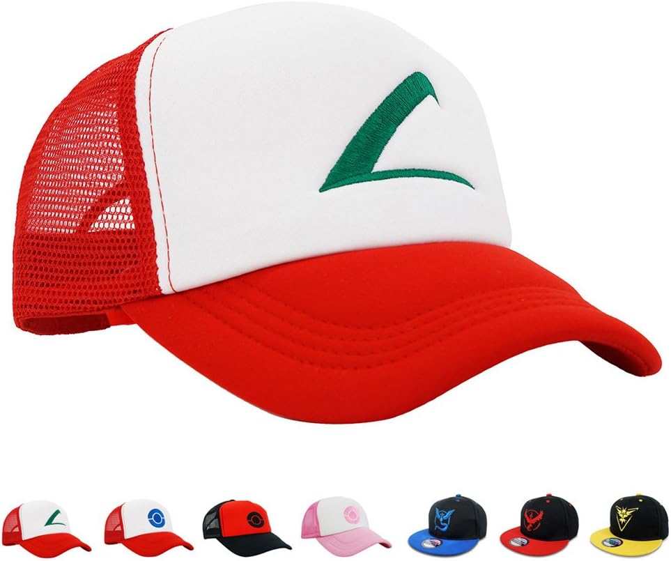 PopCrew Embroidered Team Trainer Hat for Anime Cosplay Costume, Trucker, Snapback Cap