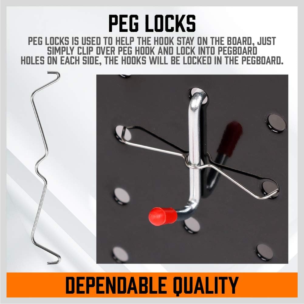 HORUSDY 228-Piece Pegboard Hooks Assortment. Pegboard Accessories with Pegboard Bins for Organizing Various Tools: Home Improvement