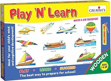 Creatives Play N Learn - Water and Air Transport Puzzle (Multi-Color)