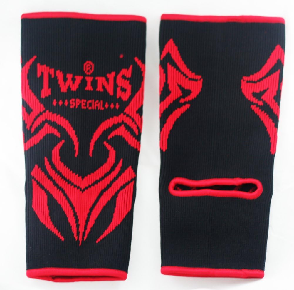 Twins Special Muay Thai MMA Ankle Support Wraps (Pair) (Black) Amazon