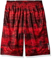 Reebok Big Boys' Performance Sport Short, Red Print, S (8)