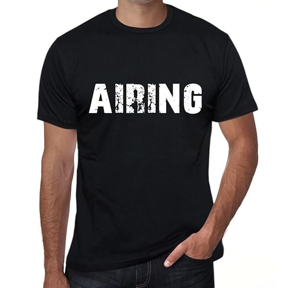 Airing Herren T Shirt Schwarz Geburtstag Geschenk 00554