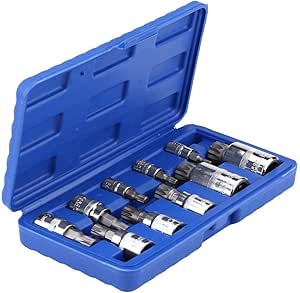 KSTE 10pcs 12 Triple Point Plaza Estriado bit Juego de Dados ...
