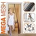 Magnetic Screen Door, Heavy Duty Mesh & Velcro Fits Doors Up to 34