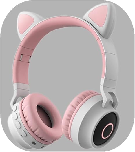 Amazon Co Jp Zystyle ヘッドホンワイヤレスヘッドセットかわいい輝くゲームコンピューターゲーム男性の学生の重い単語ヘッドウェア ヘッドフォンbluetooth猫の耳のヘッドフォン Headphones Wireless Bluetooth Headset Bass Music N Color E ホーム キッチン