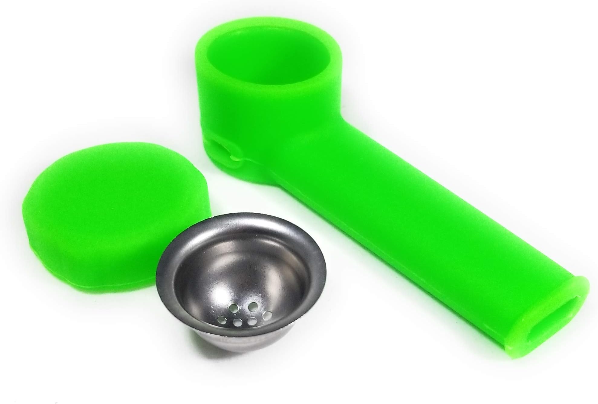 Singlenett Portable Unbreakable and Indestructible Silicone Accessory with lid (Green)
