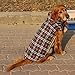 Kuoser Warm Dog Coat, Waterproof Dog Coats for X-Small Dogs, Adjustable Durable Doggie Winter Jacket Reversible Cozy Puppy Cold Weather Apparel from Small to Large Breed, Brown XS