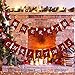 Jolik Merry Christmas Banner with Two Snowflake Flags - Buffalo Plaid Banner Decoration for Fireplace Wall Tree Christmas Decoration