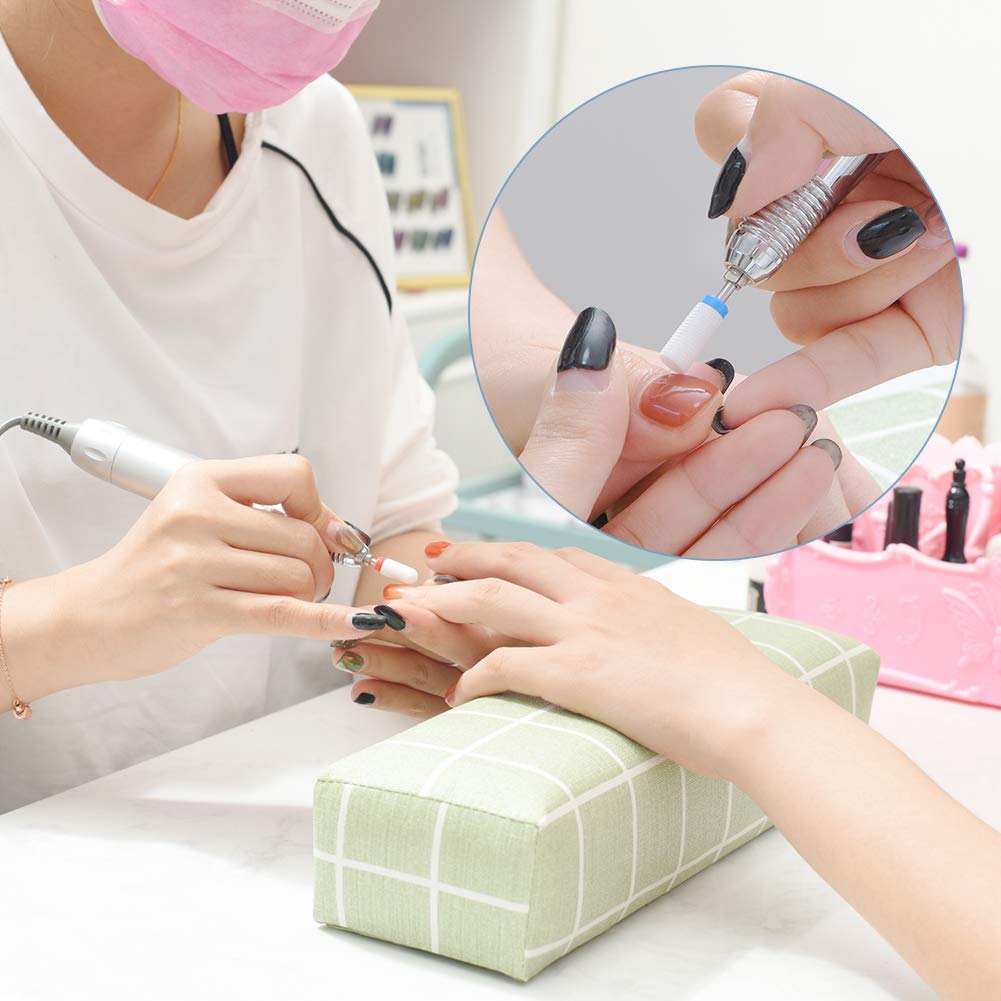 Bulex 7pcs Nail Drill Bits for Acrylic Nails - 3/32 Professional Ceramic Nail Drill Bit Set for Cuticle Acrylic Gel Nail Polishing Manicure: Beauty