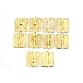 Buy Shomy 10pcs 18x16mm 4 Holes Gold Drawer Hinges For Jewelry