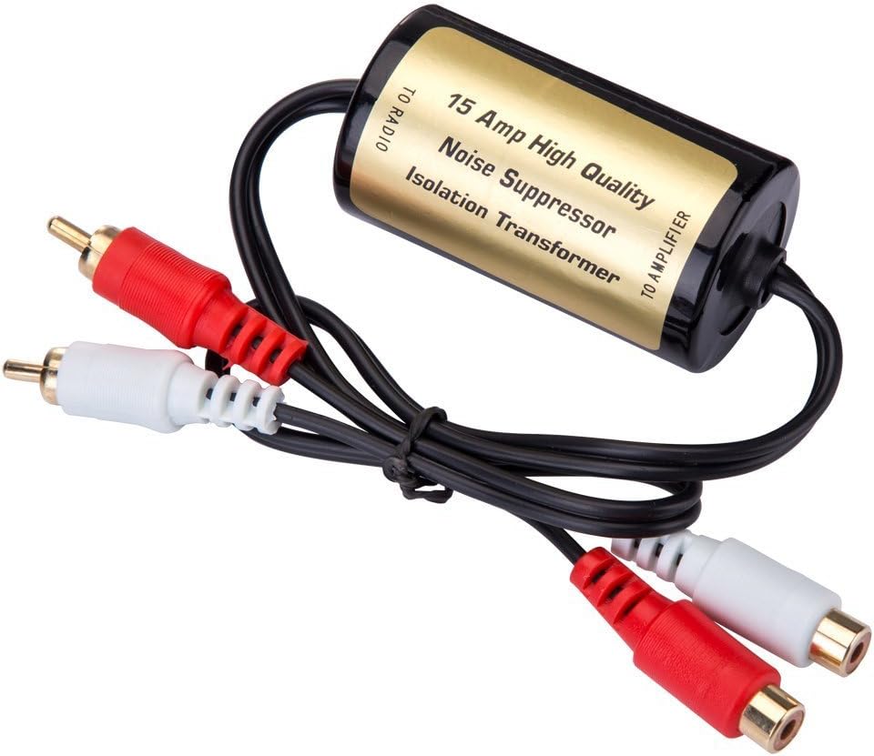 Mr. Ho 15 Amp RCA Car Audio Noise Filter Suppressor Ground Loop