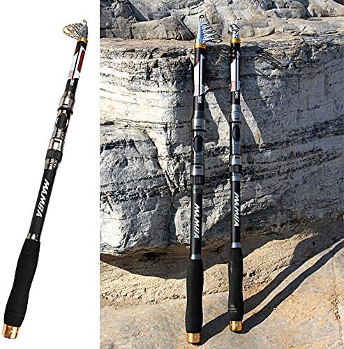 GUAITAI 2.1-3.6m Telescopic Fishing Rods Supercard Carbon Spinning Rod Travel Fish Pole