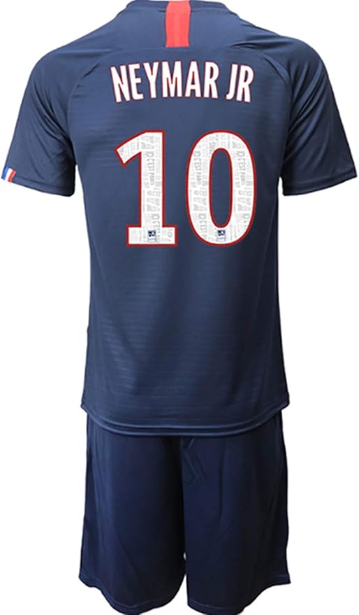 Amazon.com: DUANXIU 19/20 Kids Neymar JR 10# Paris Saint Germain Soccer Jersey Short Sleeve Suit 