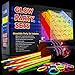 Myamy Glow Sticks Bulk 200 8'' Glowsticks 466Pcs 7 Colours for Kids Connectors Bracelets Necklaces Balls Glasses Butterfly Headbands Rings Spray Glow in The Dark Light Up Toys Party Favors