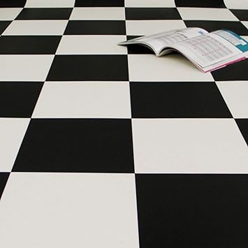 Pvc Bodenbelag Schachbrett Schwarz Weiss Gross Musterstuck In Din A4 Amazon De Baumarkt