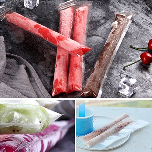 20PCS Yogurt Ice Stick Bags DIY Ice Bar Pouches For Summer Hiking Picnic Ice Cream Maker Kitchen Accessories(transparent) - Thumbnail 5