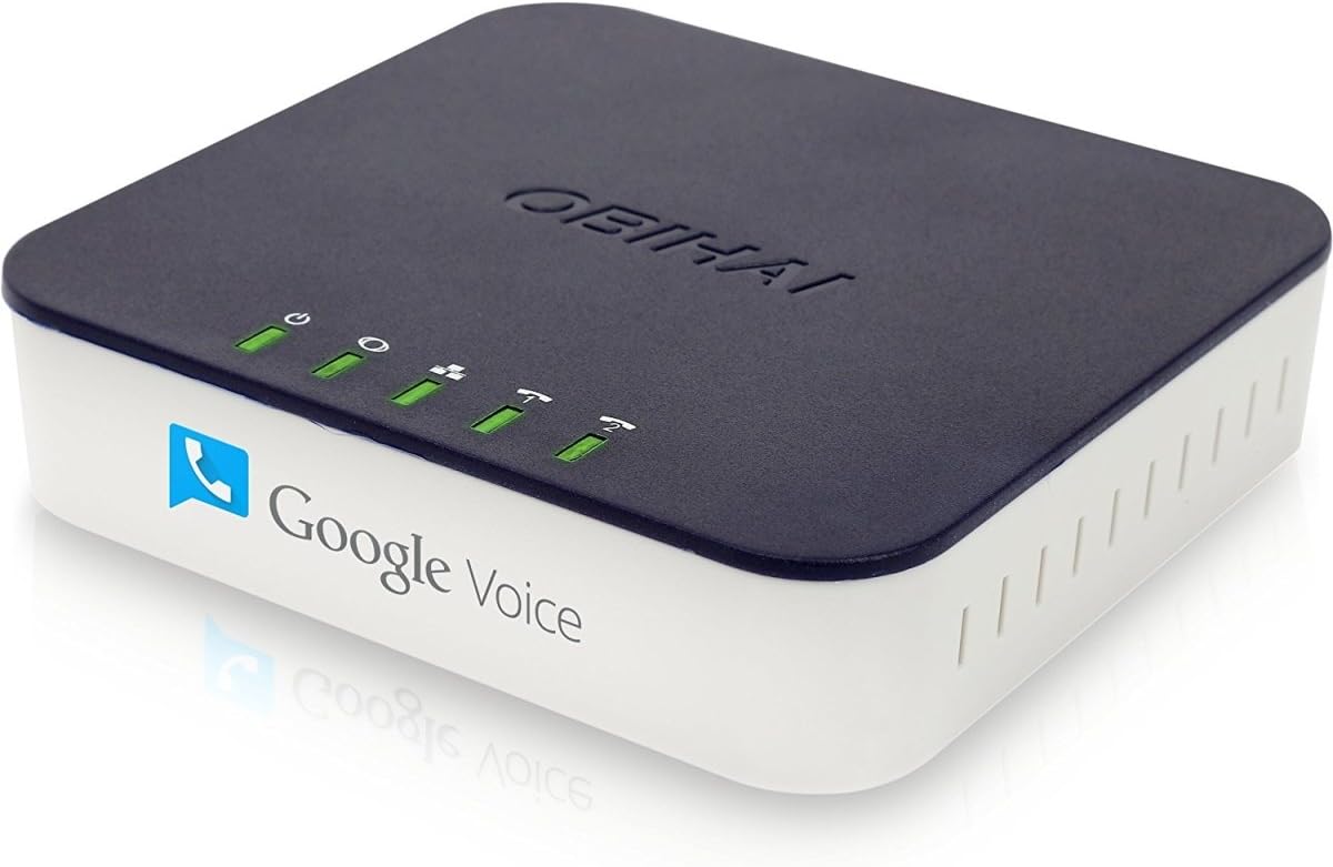Obihai Technology OBI202 Universal VoIp Adapter with 2 Phone Ports Supports 4 Sip Services