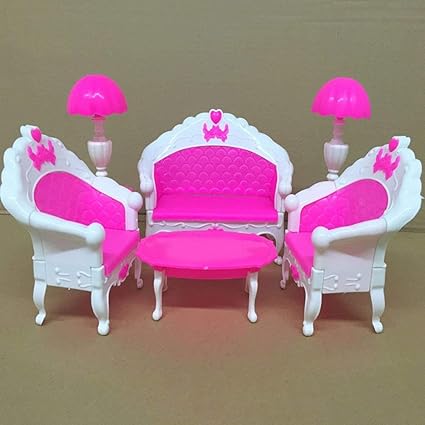 Buy Aisence Mini Furniture Sofa Couch Lamp Table For Barbie Doll