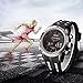 BINZI Men's Military Sport Watches Casual Quartz Multifunction Waterproof Wrist Watch in Black Silicone Band