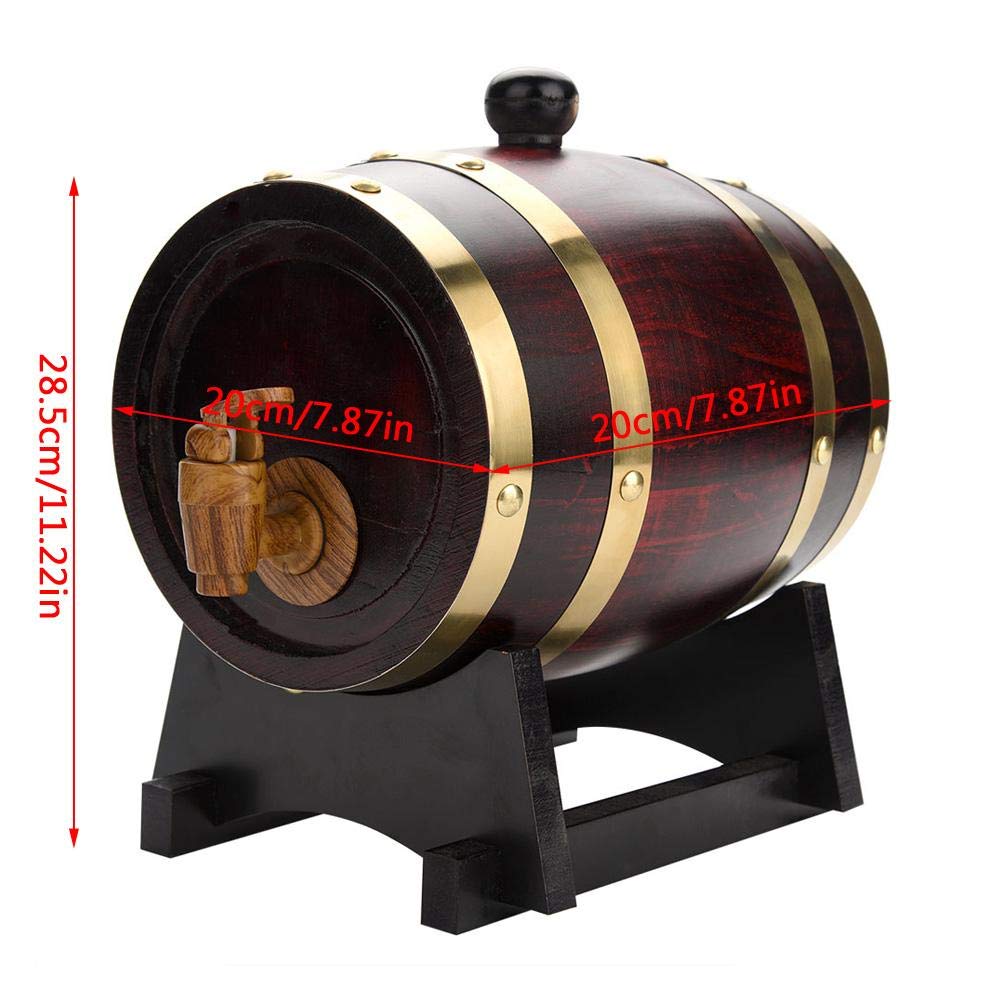 Botti Casa e cucina Botte di vino in legno di quercia vintage Dispenser a vino botte legno 5L Botti Casa e cucina Botte di vino in legno di quercia vintage Dispenser a vino botte legno 5L