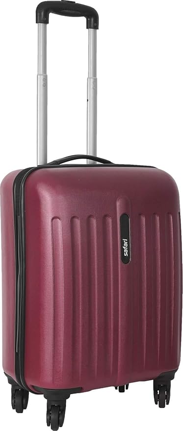 Safari Delta 55cm Polycarbonate Hardsided Cain Luggage (Red)