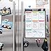 Colore Snow-White Large Dry Erase Magnetic Whiteboard for Fridge or Calendar - Portable & Stain-Proof White Board